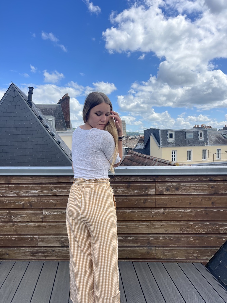Pantalon large vichy - Pimkie
