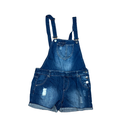 Salopette short en jean à bretelle 