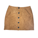 Jupe marron en daim