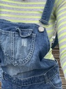 Salopette short en jean à bretelle 