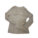 Chemise marron manche longue décoltée 