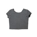 T-shirt à motif noir et blanc