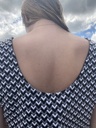 T-shirt à motif noir et blanc