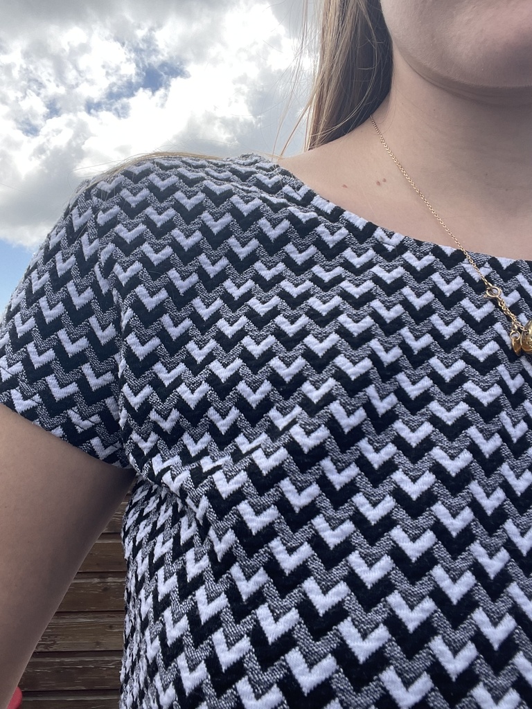 T-shirt à motif noir et blanc