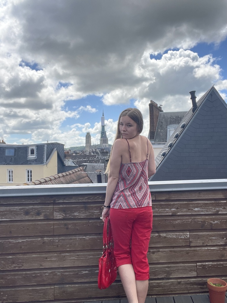 Pantacourt rouge 