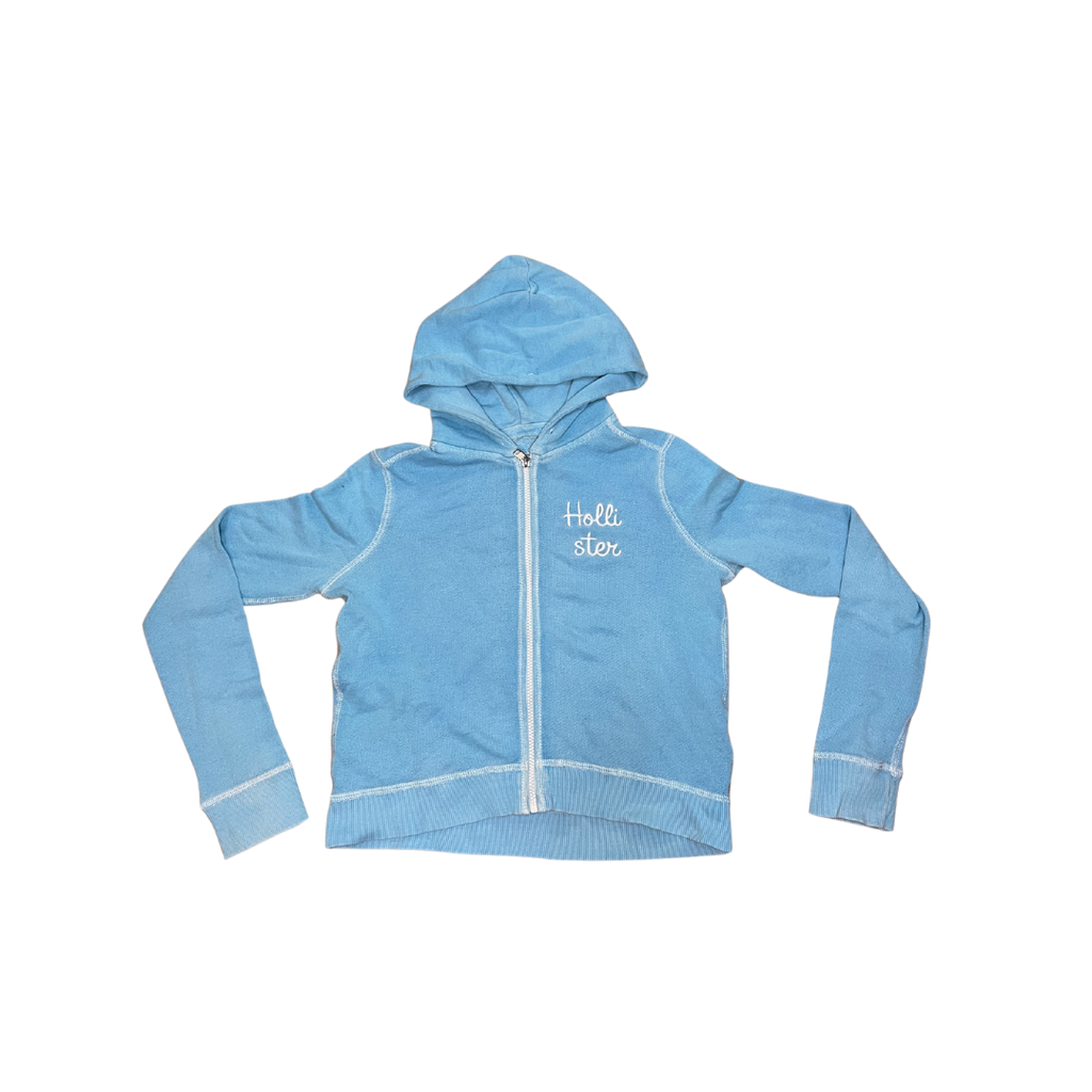 Gilet à capuche bleu 