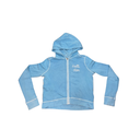 Gilet à capuche bleu 