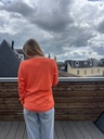 Pull orange fluo 