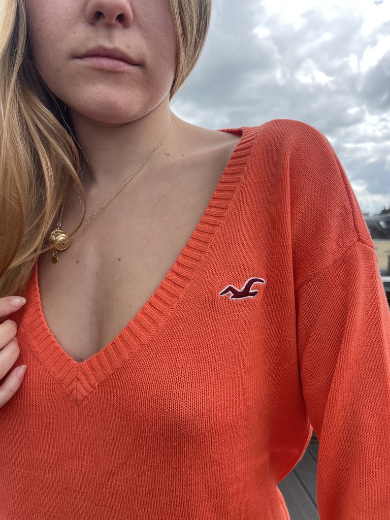 Pull orange fluo 