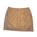 Jupe marron en daim