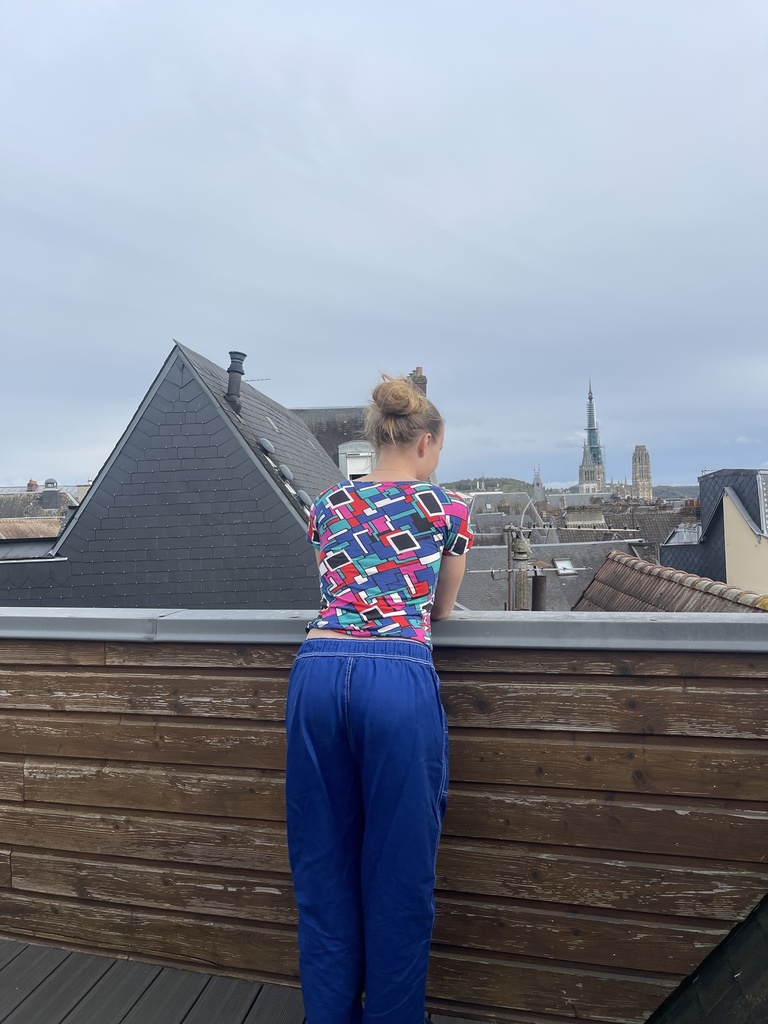 Pantalon bleu électrique 