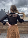 Jupes marron léopard