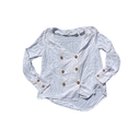 Chemise blanche à manche longue avec boutons 