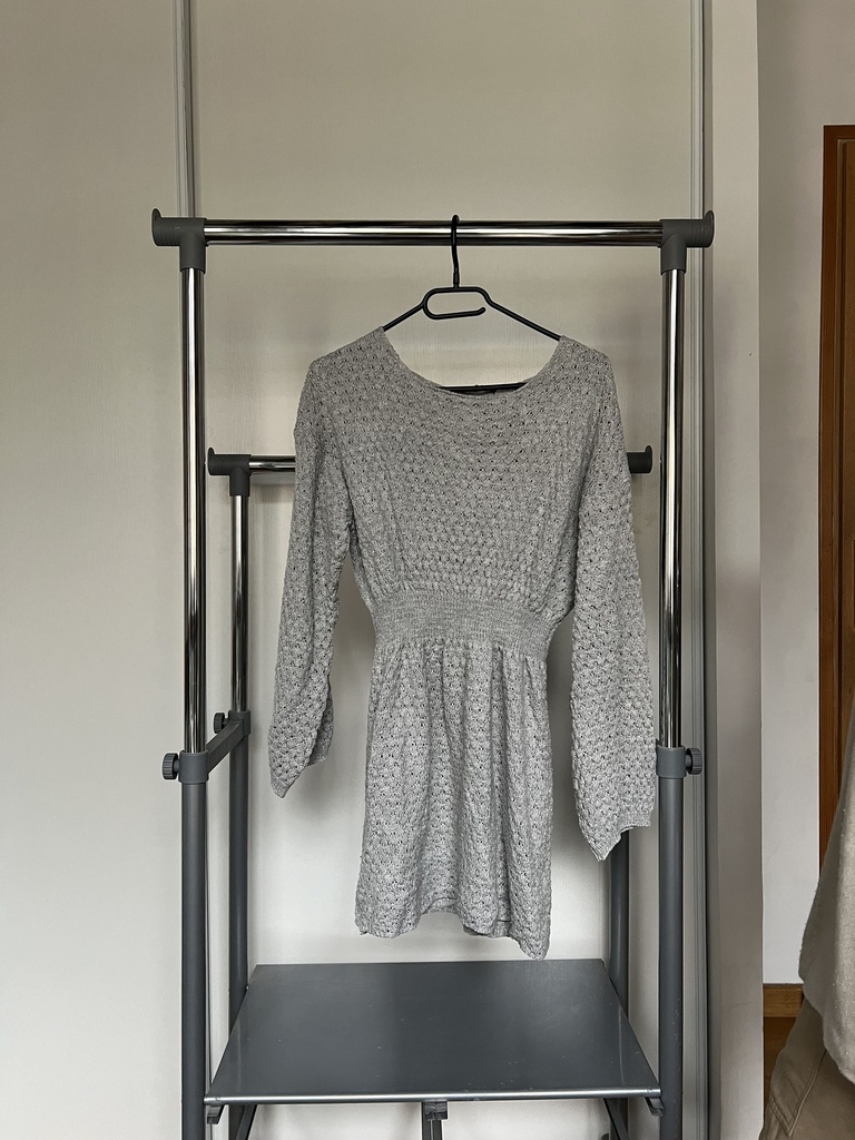 Robe pull grise 