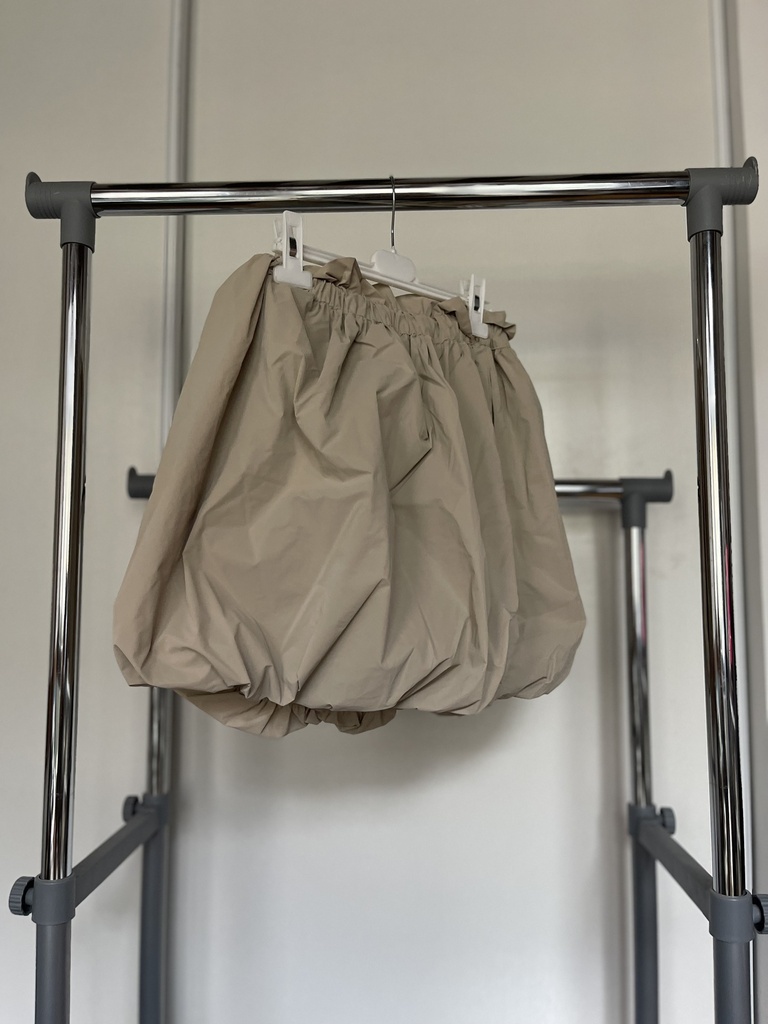 Jupe ballon beige 