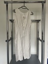 Robe blanche à rayures
