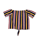 T-shirt a rayure bleu jaune rouge 