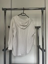 Gilet blanc à capuche 