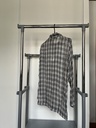 Chemise transparente à carreaux 
