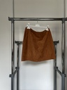 Jupe en daim marron