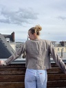 Veste taupe avec épaulette 