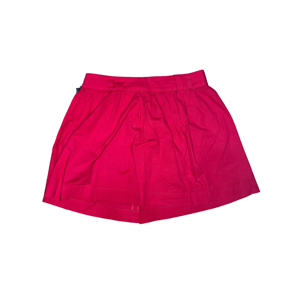 Jupe plissée rouge 