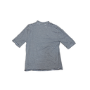 T-shirt à rayures bleu, noir, blanc