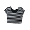T-shirt à motif noir et blanc