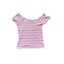 T-shirt à rayure rouge et blanc 