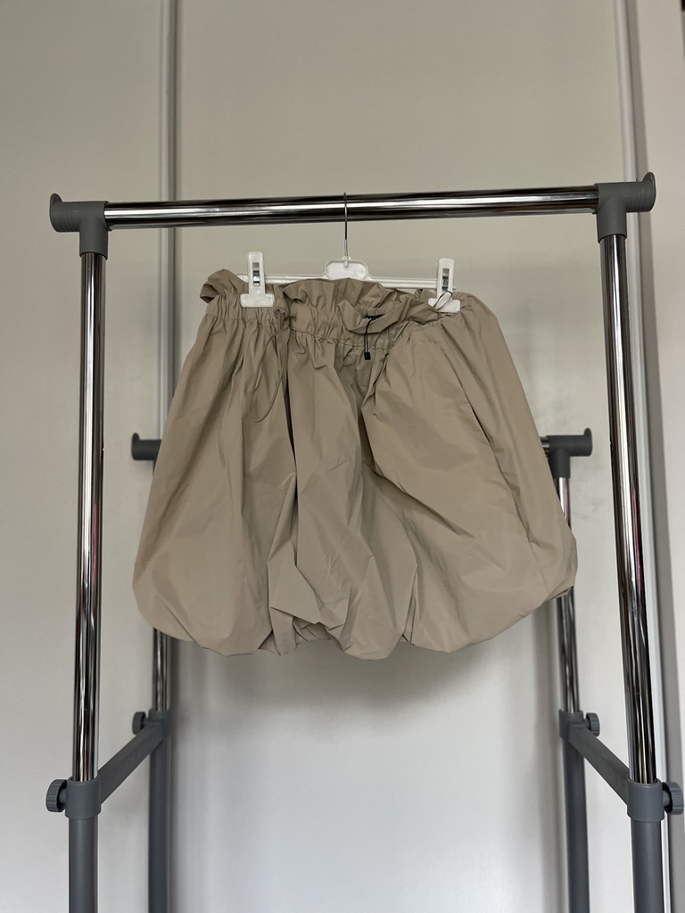 Jupe ballon beige 