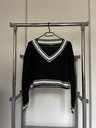 Pull noir et blanc 