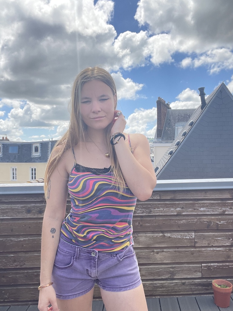 Débardeur à motif de toutes les couleurs