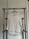 Gilet blanc à capuche 