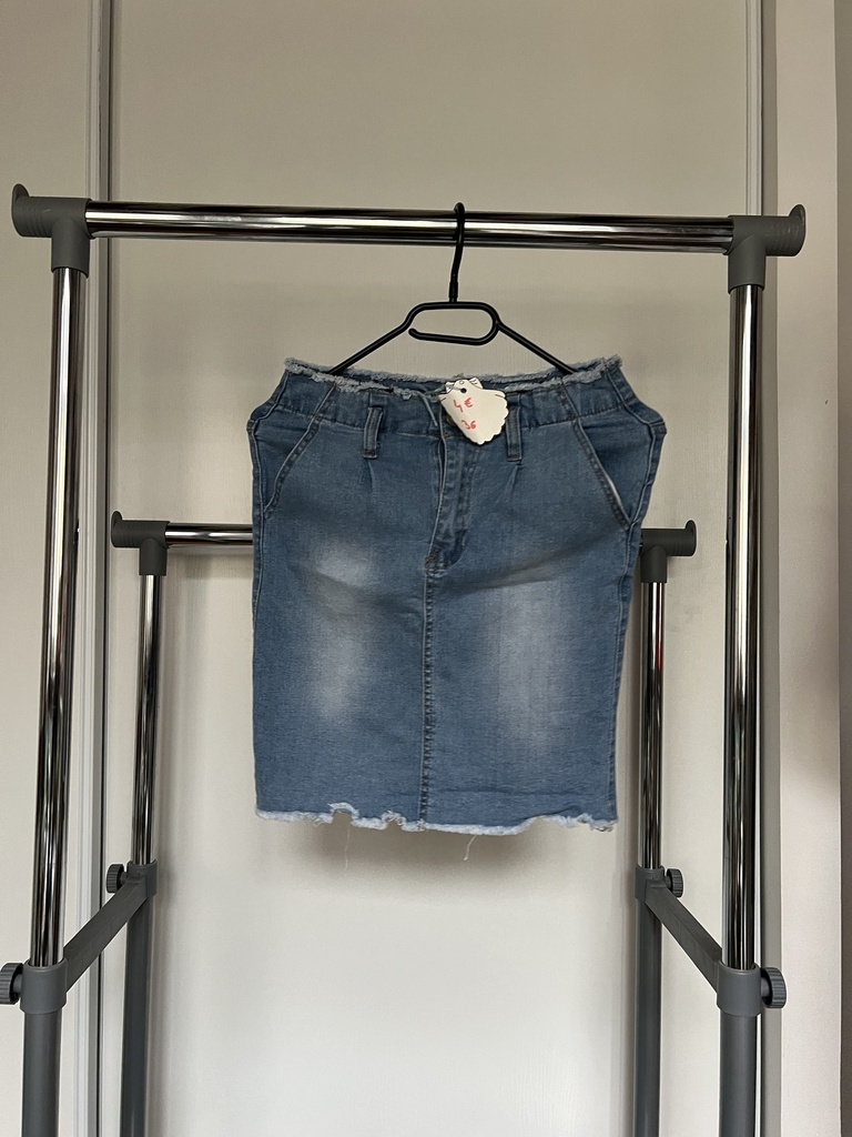 Jupe mi longue en jean 