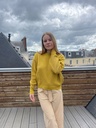 Pull jaune moutarde 