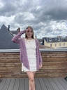 Gilet mauve 