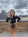 Jupe marron léopard