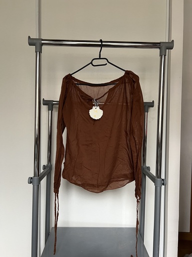 [64] Haut marron transparent 