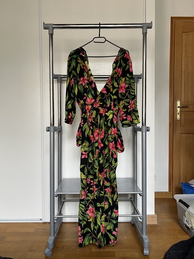 [122] Combi longue à fleurs 