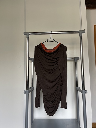 [127] Haut manche longue marron 