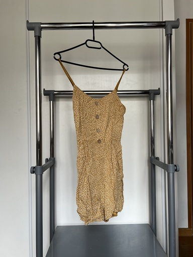 [129] Combi courte jaune et blanche
