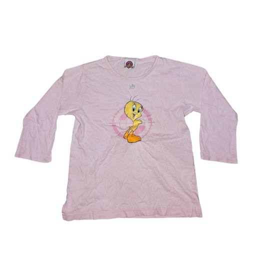 [Looney Tunes] Tshirt manche longue rose dessin de titi 