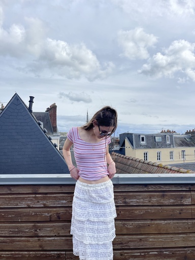 [Jennyfer] T-shirt à rayure rouge et blanc 