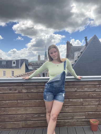 [H&M] T-shirt à rayure fluo - H&M